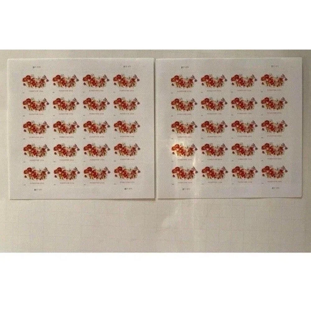 40 Forever USA Stamps ( 2 sheets ) Tulips flowers FP flower USPS first class US